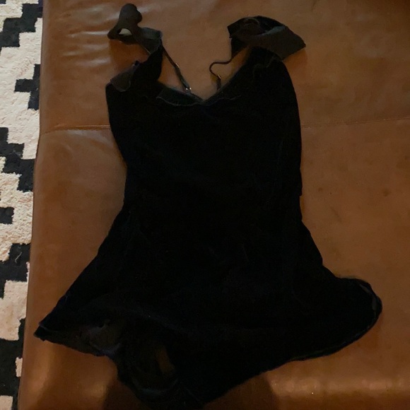 Black velvet Victoria’s Secret shorts romper - Picture 3 of 3